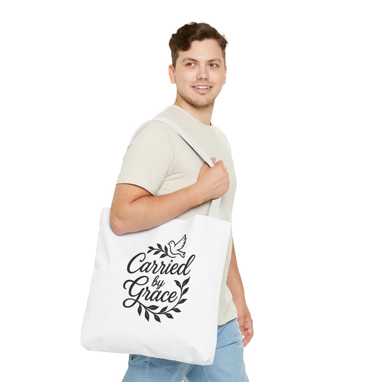 Graceful Carried Tote Bag - Elegant Eco-Friendly Canvas Carryall for Everyday Use, Gifts, Beach, Shopping, or Events