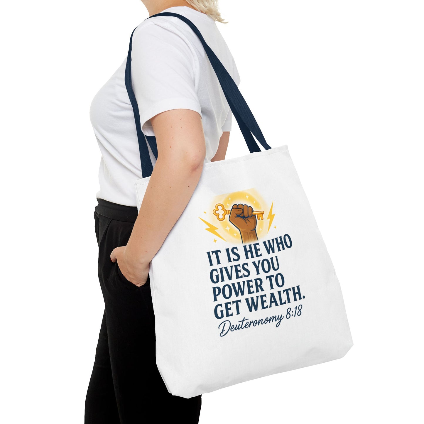 Empowering Inspirational Tote Bag, Motivational Bag, Gifts for Motivated Individuals, Scripture Tote, Versatile Shopping Bag
