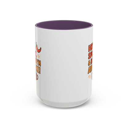 Funny Coffee Mug: "Hot, Spicy, & Now I'm Awake!" - Perfect Gift for Coffee Lovers, Mugs for Friends, Humorous Kitchen Decor, Novelty Mug
