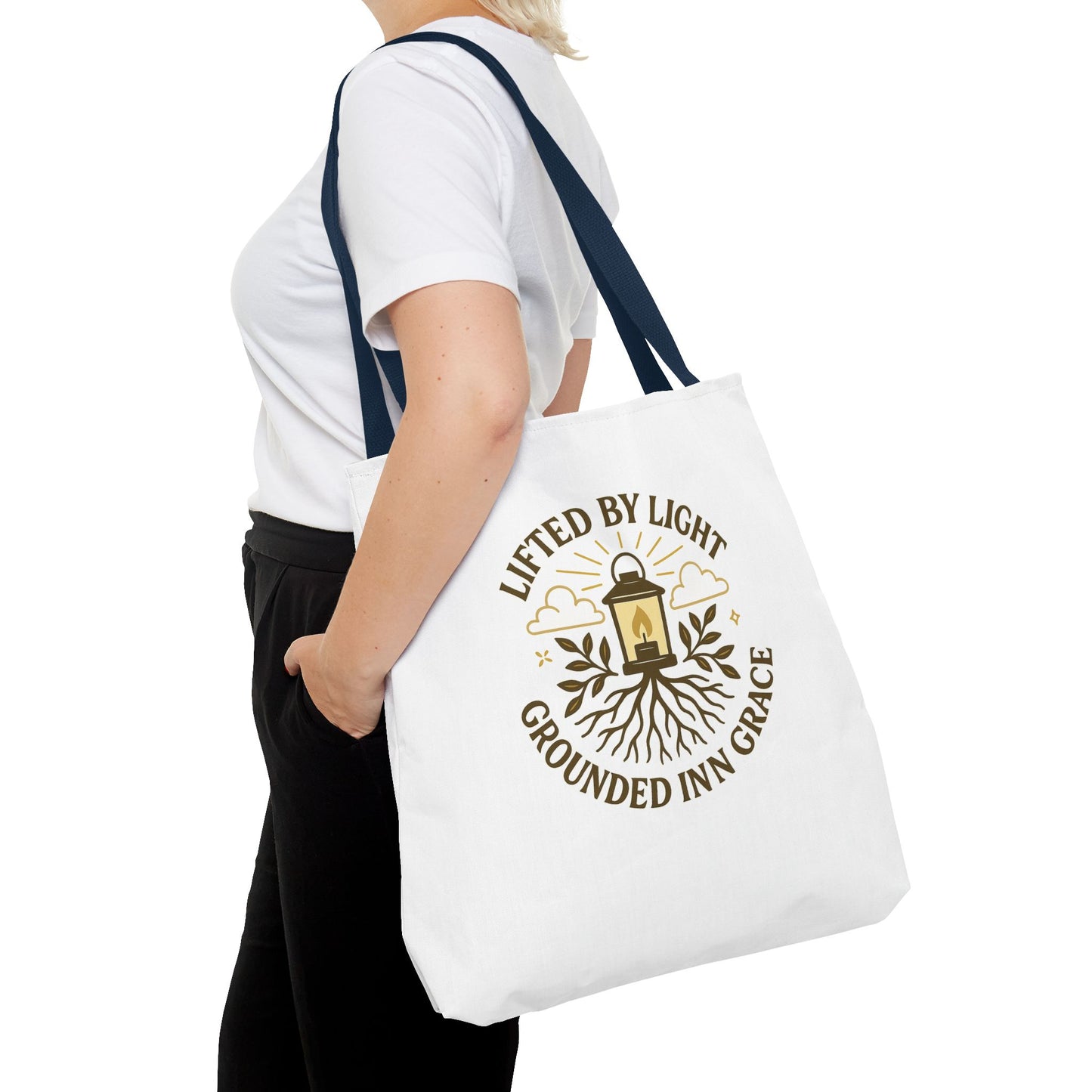 Grounded by Grace Tote Bag, Inspirational Gift, Eco-Friendly Shopping Tote, Spiritual Tote, Unique Artwork, Motivational Bag, Everyday [...]