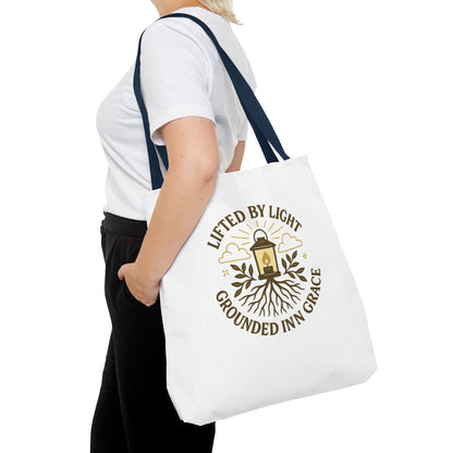 Grounded by Grace Tote Bag, Inspirational Gift, Eco-Friendly Shopping Tote, Spiritual Tote, Unique Artwork, Motivational Bag, Everyday [...]