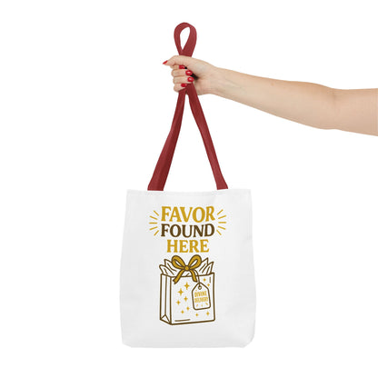Favor Found Here Tote Bag - Perfect Gift for Celebrations, Party Favors, Birthday, Bridal Shower, Eco-Friendly