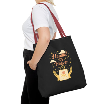 Heavenly Handled Tote Bag - Eco-Friendly Gift, Everyday Carry, Shopping Companion, Gift for Her, Travel Essential