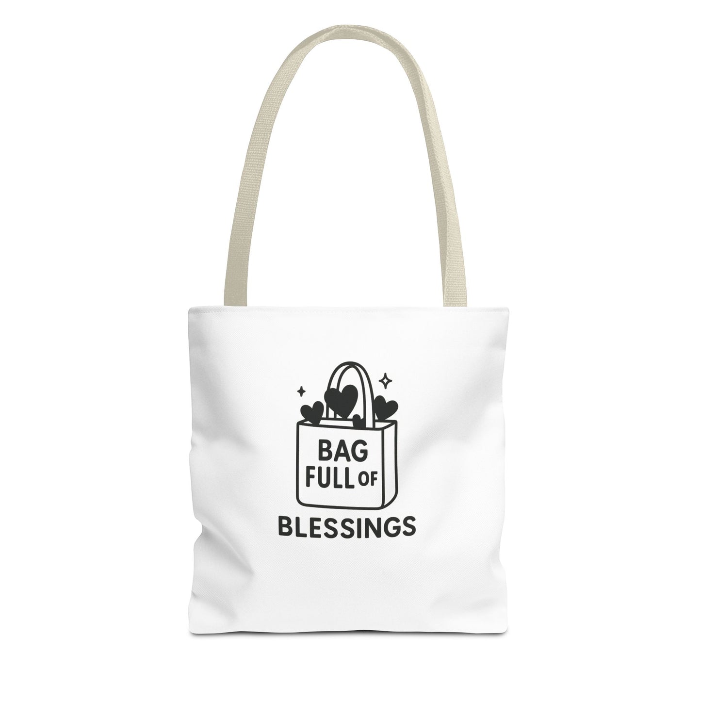 Bag Full of Blessings Tote Bag | Motivational Gift, Shopping Tote, Eco-Friendly Bag, Organizer, Gift for Women