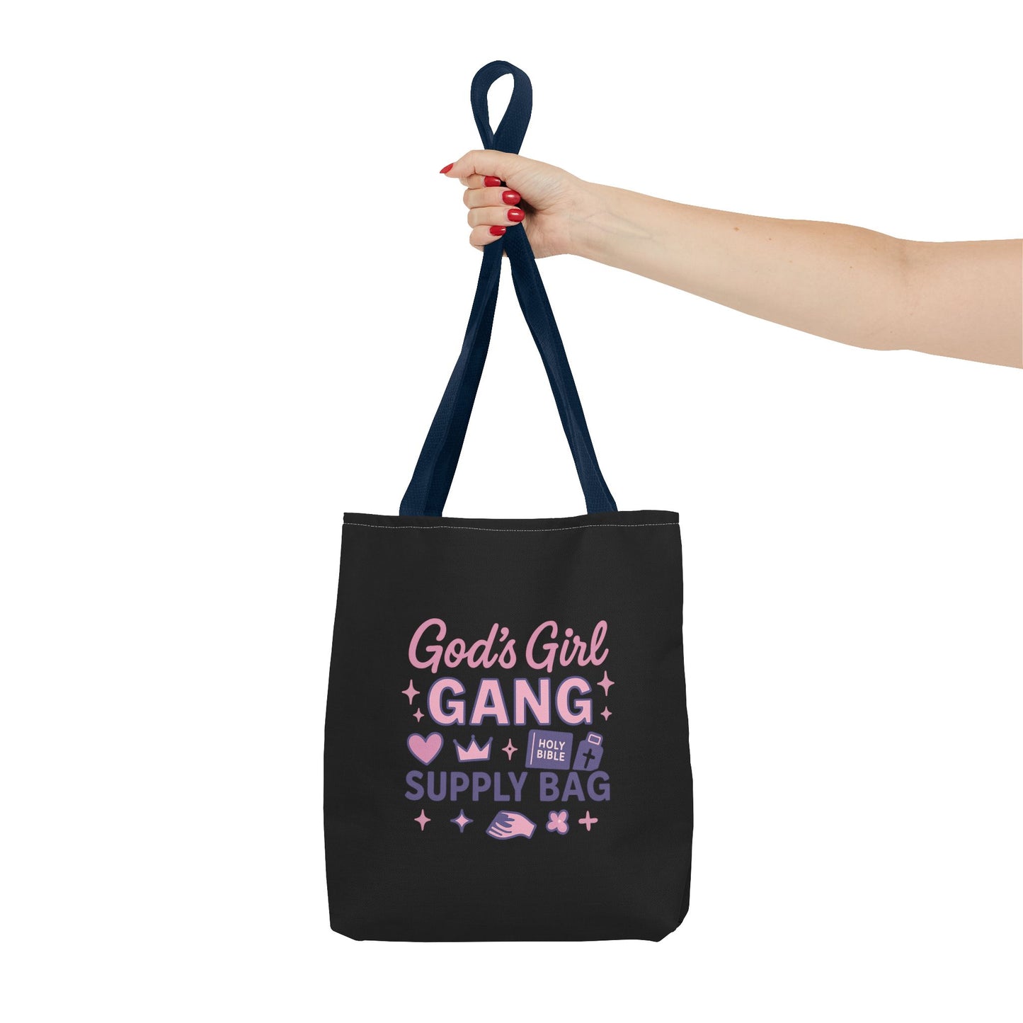 God's Girl Gang Tote Bag | Stylish Supply Bag, Gift for Friends, Everyday Use, Eco-Friendly Shopping, Fun & Functional