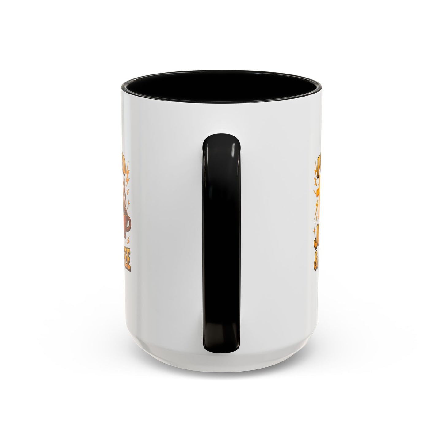 Coffee Lover's Accent Mug - Powered by Jesus & Coffee, Inspirational Drinkware, Christian Gift, Coffee Enthusiast, Religious Mug, [...]