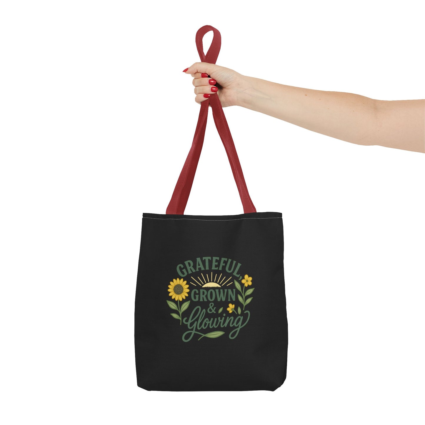 Grateful Grown & Glowing Tote Bag Eco-Friendly Shopper