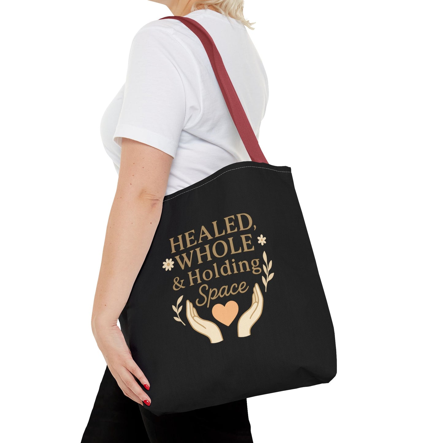 Spiritual Healing Tote Bag, Eco-Friendly Shopping Bag, Inspirational Gift, Reusable Market Tote, Mindfulness Carrier