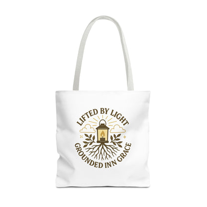 Grounded by Grace Tote Bag, Inspirational Gift, Eco-Friendly Shopping Tote, Spiritual Tote, Unique Artwork, Motivational Bag, Everyday [...]