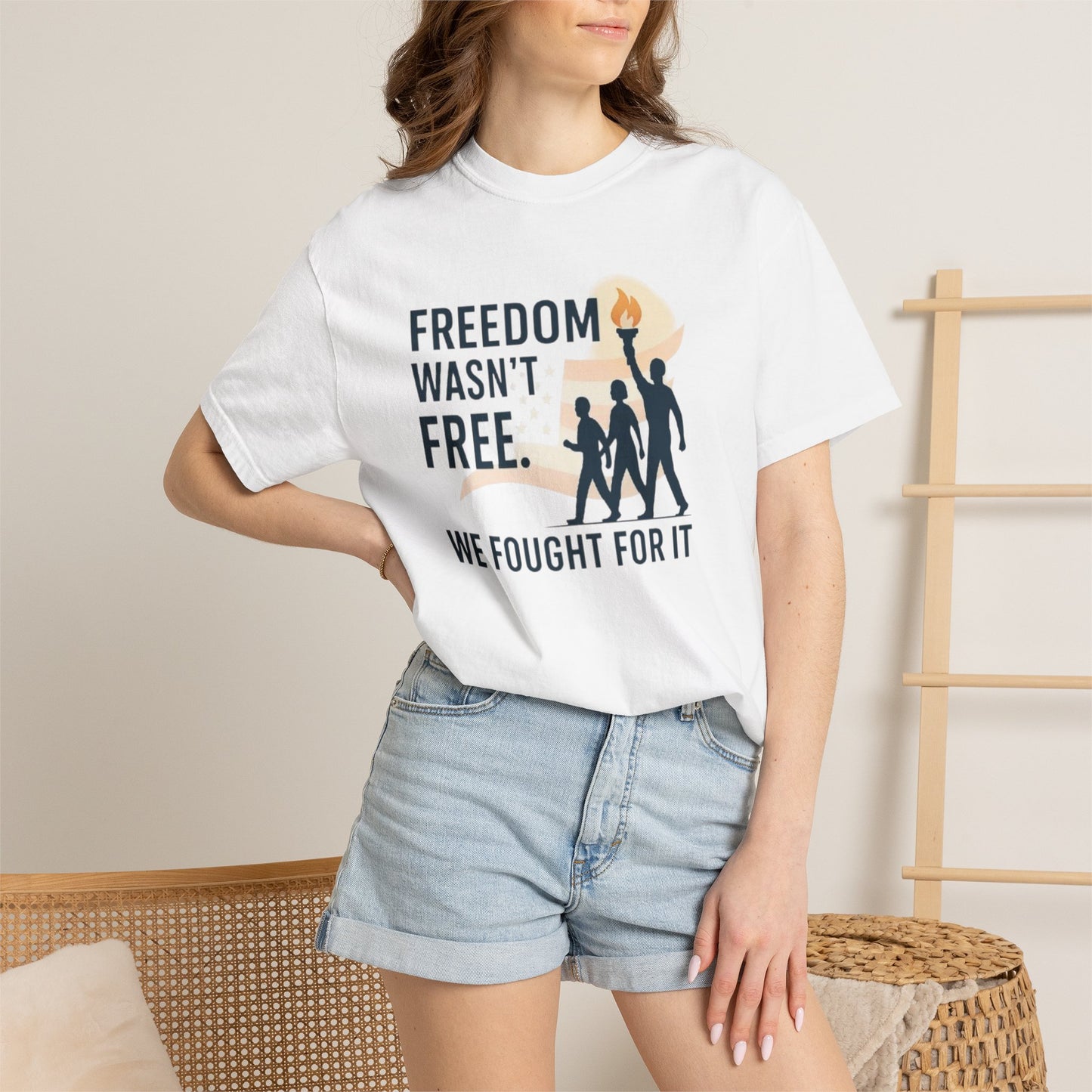 Freedom Wasn't Free T-Shirt — We Fought For It Patriotic Military Tee