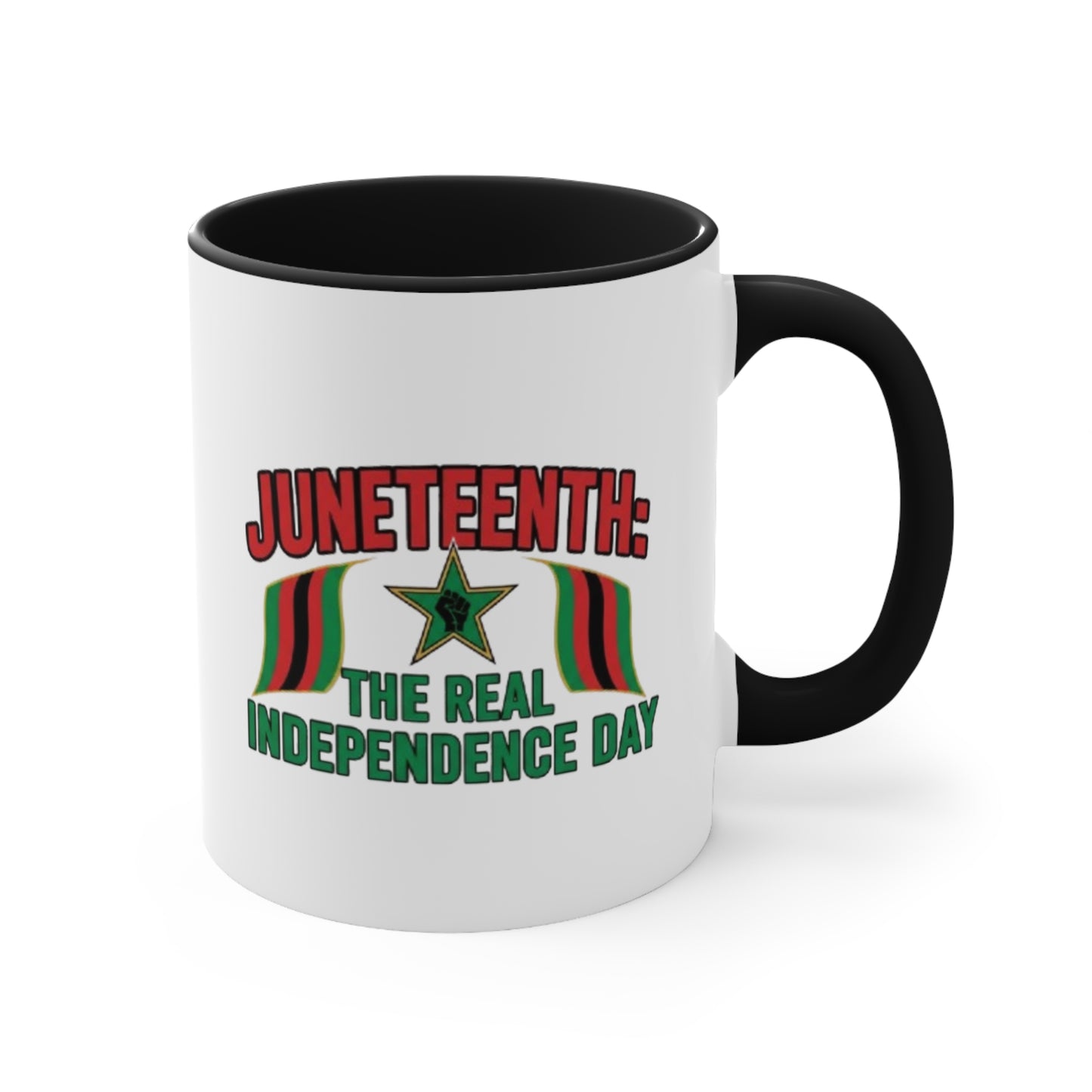 Juneteenth 'The Real Independence Day' Accent Mug
