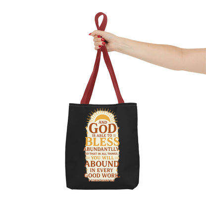 Faith-Inspired Tote Bag, Inspirational Gift, Christian Decor, Church Outing, Everyday Use, Scripture Tote
