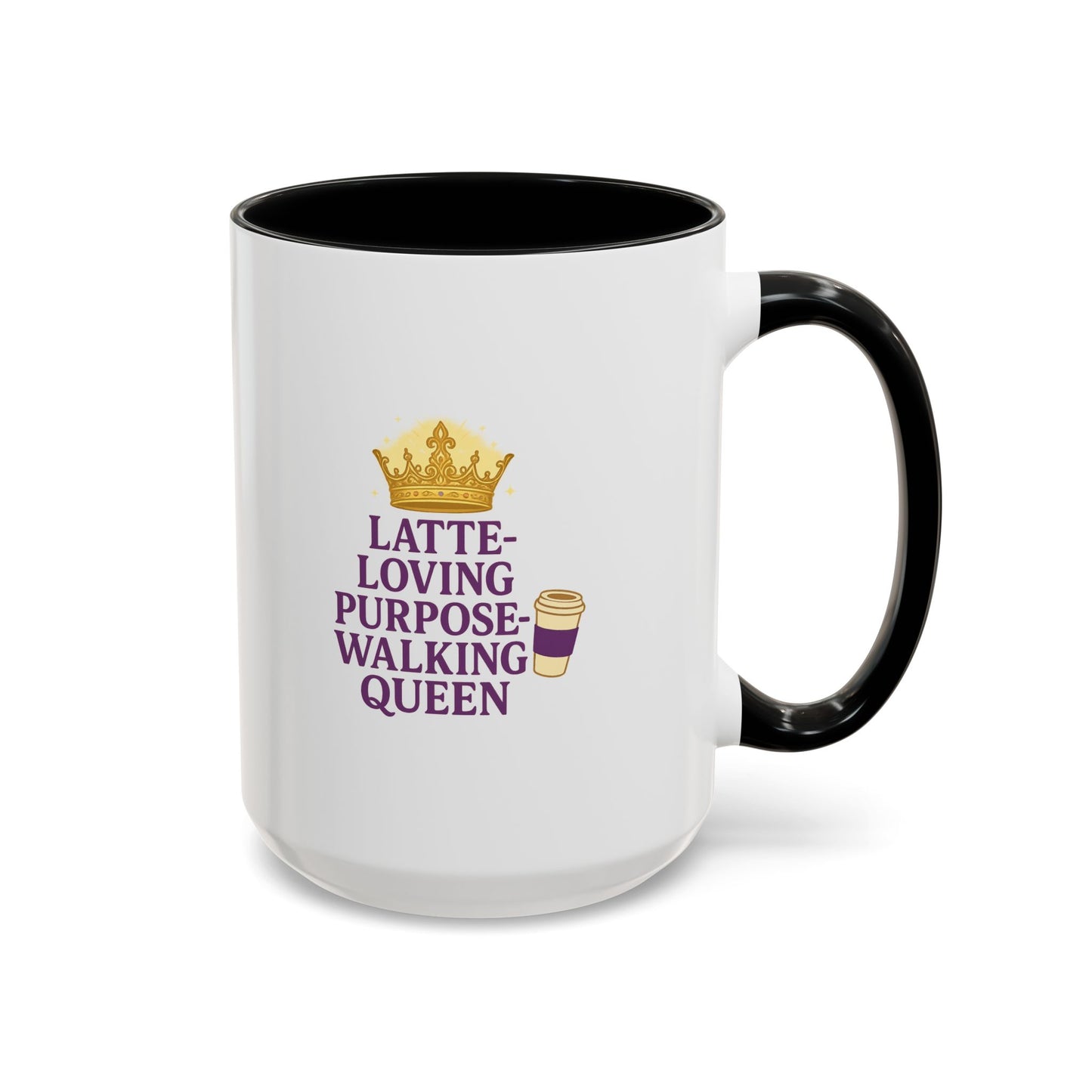Latte-Loving Queen Coffee Mug - Perfect for Coffee Lovers, Birthday Gift, Personalized Kitchen Decor, Mother's Day Gift, Fun Office Mug
