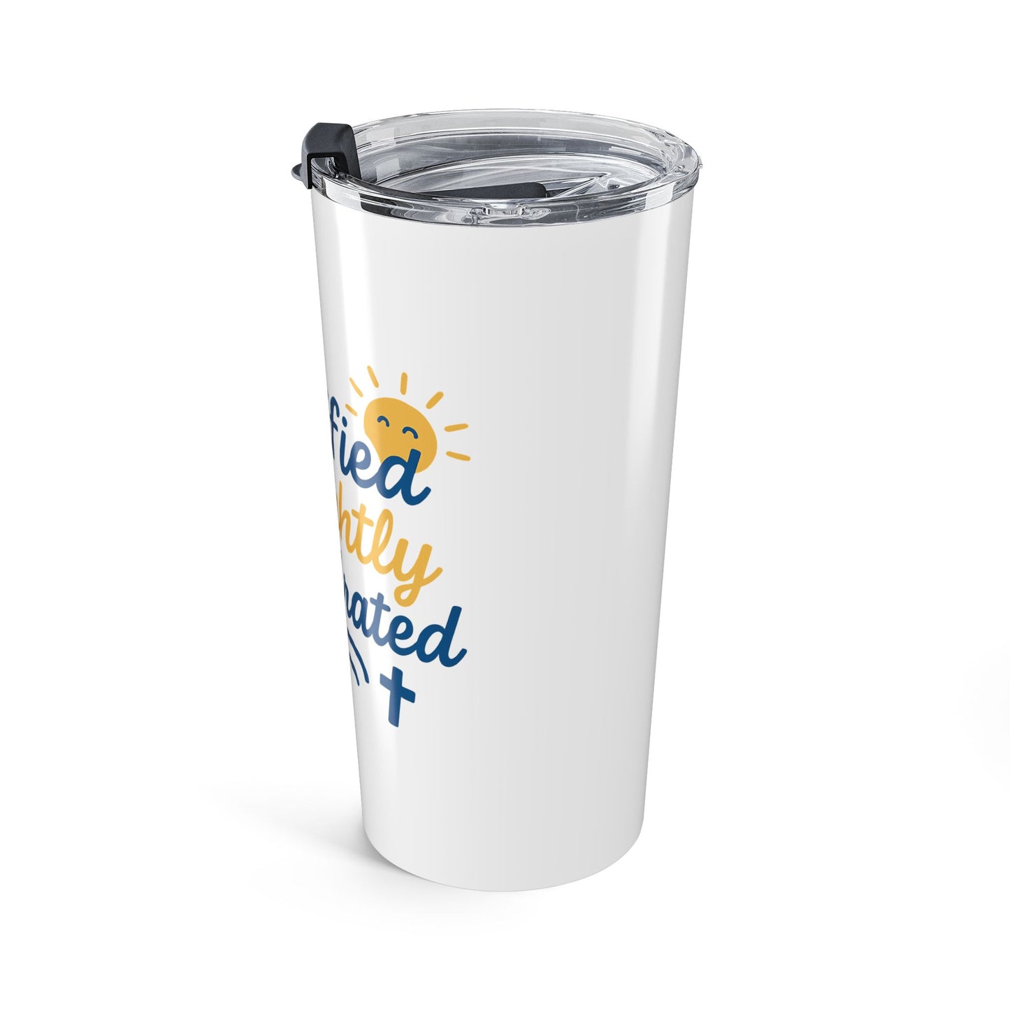 Christian Inspirational Tumbler 20oz, Perfect for Church Gatherings, Faith Gifts, Motivational Mug, Dehydrated But Blessed Drinkware