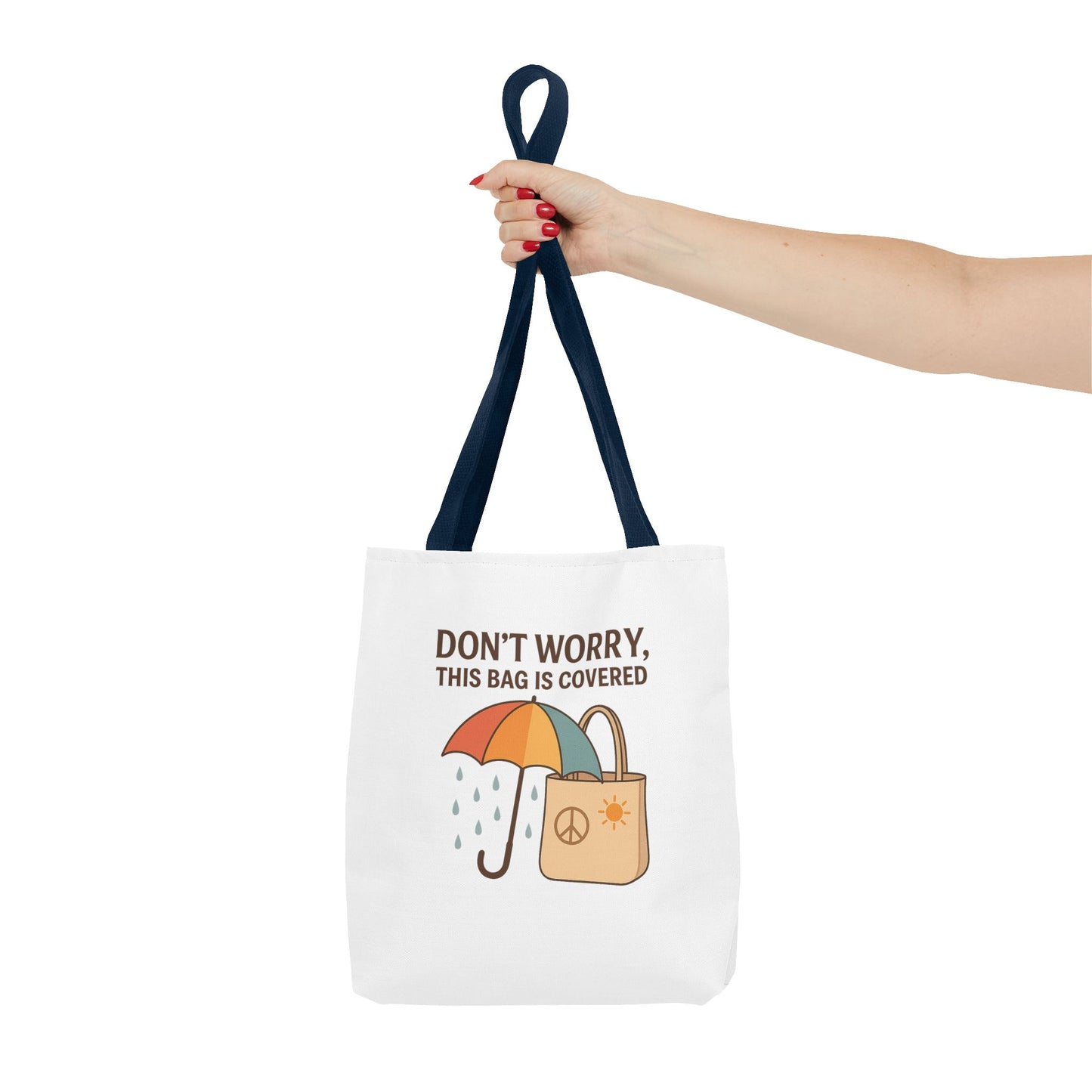 Waterproof Tote Bag - Don't Worry, This Bag Is Covered | Eco-Friendly, Beach, Gym, Shopping, Travel