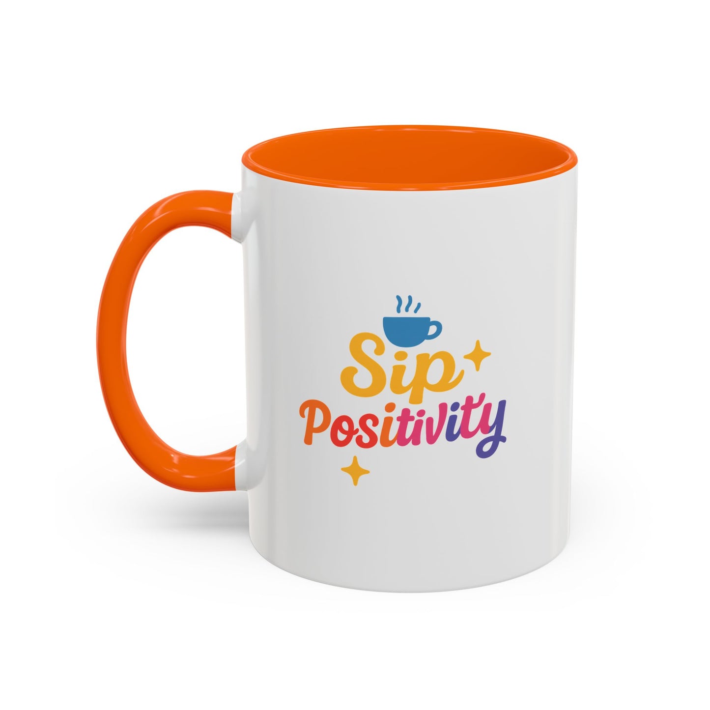 Sip Positivity Accent Coffee Mug (11, 15oz)