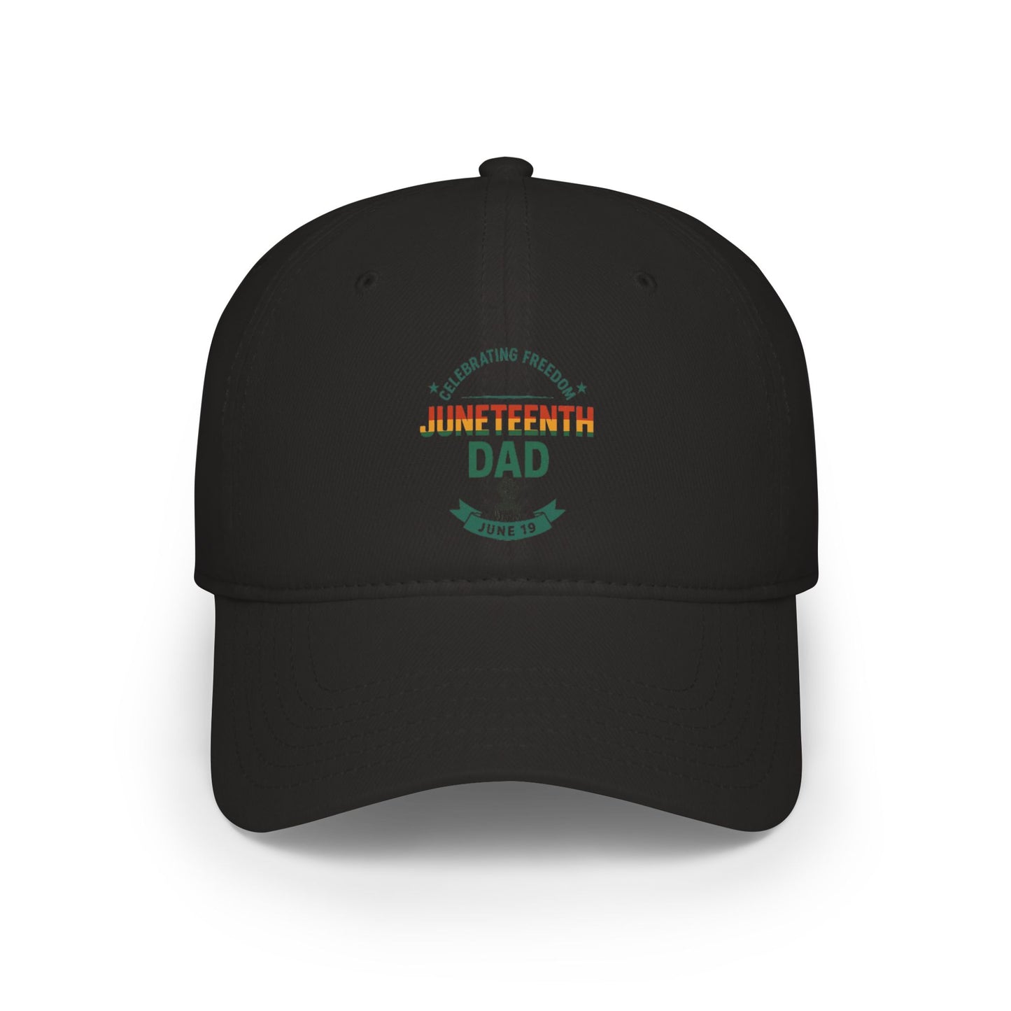Juneteenth Dad Low Profile Baseball Cap – Celebration Hat for Fathers