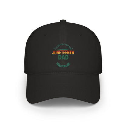 Juneteenth Dad Low Profile Baseball Cap – Celebration Hat for Fathers