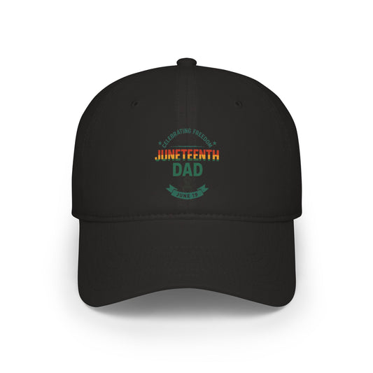 Juneteenth Dad Low Profile Baseball Cap – Celebration Hat for Fathers
