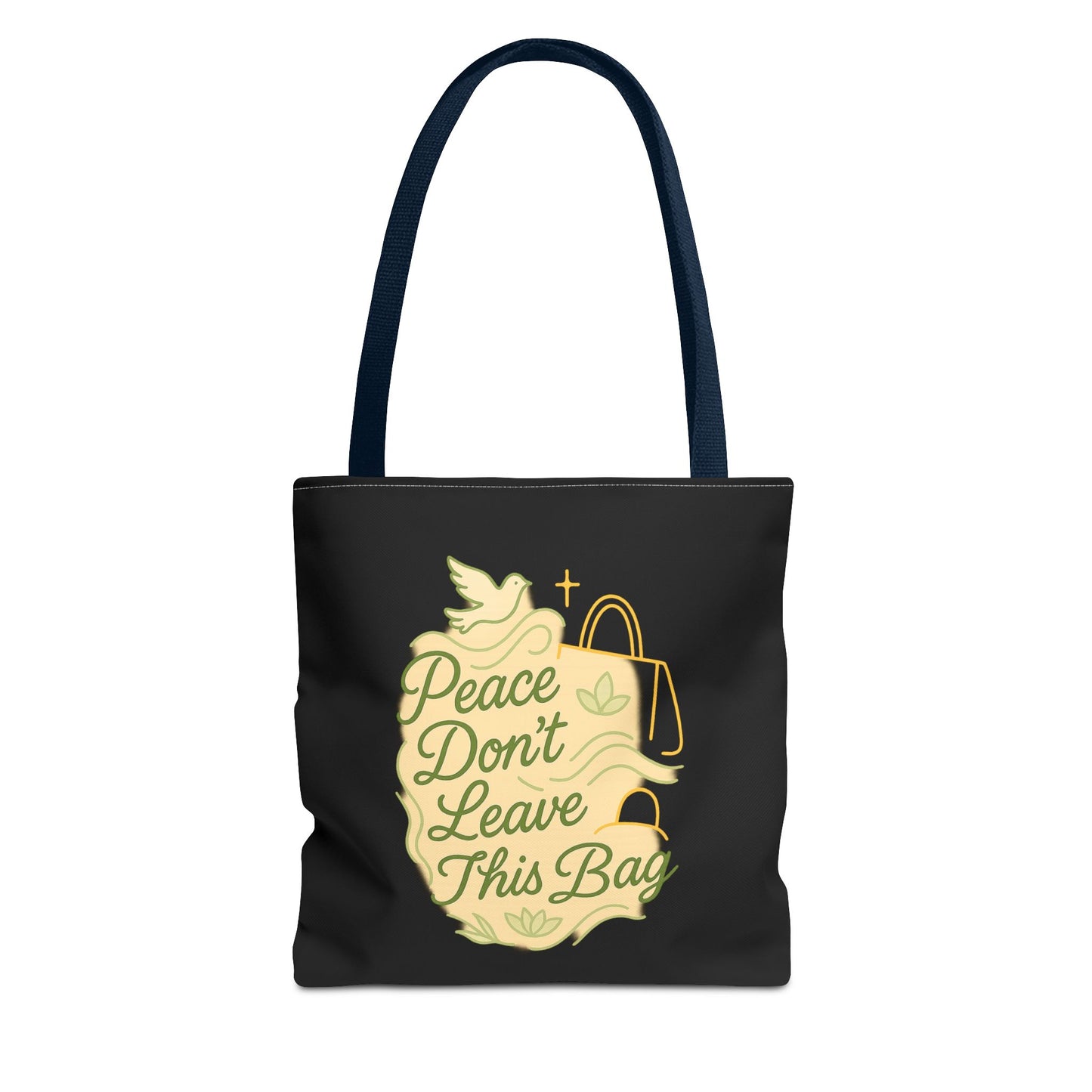 Peaceful Spirit Tote Bag, Eco-Friendly Canvas Bag, Stylish Shopping Bag, Inspirational Gift, Everyday Tote, Faith-Based Accessory
