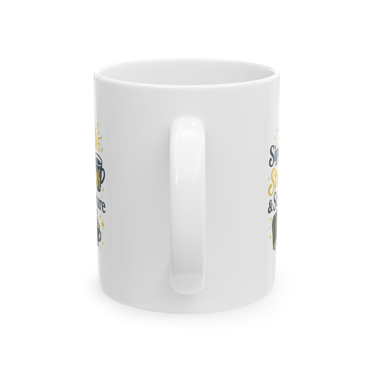 Sippin on Strength & Scripture Coffee Mug - Coffee Lovers Gift, Beverages, Morning Routine, Tea, Birthday, Home Decor