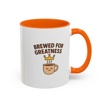 Brewed for Greatness Coffee Mug - Motivational Ceramic Cup, Office Gift, Home Decor, Birthday Present, Tea Lovers
