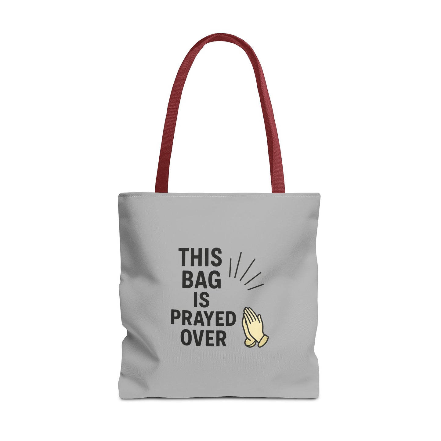 Prayed Over Tote Bag, Spiritual Gift, Christian Tote, Faith Bag, Church Accessory, Inspirational Shopper