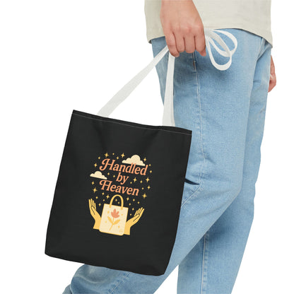 Heavenly Handled Tote Bag - Eco-Friendly Gift, Everyday Carry, Shopping Companion, Gift for Her, Travel Essential