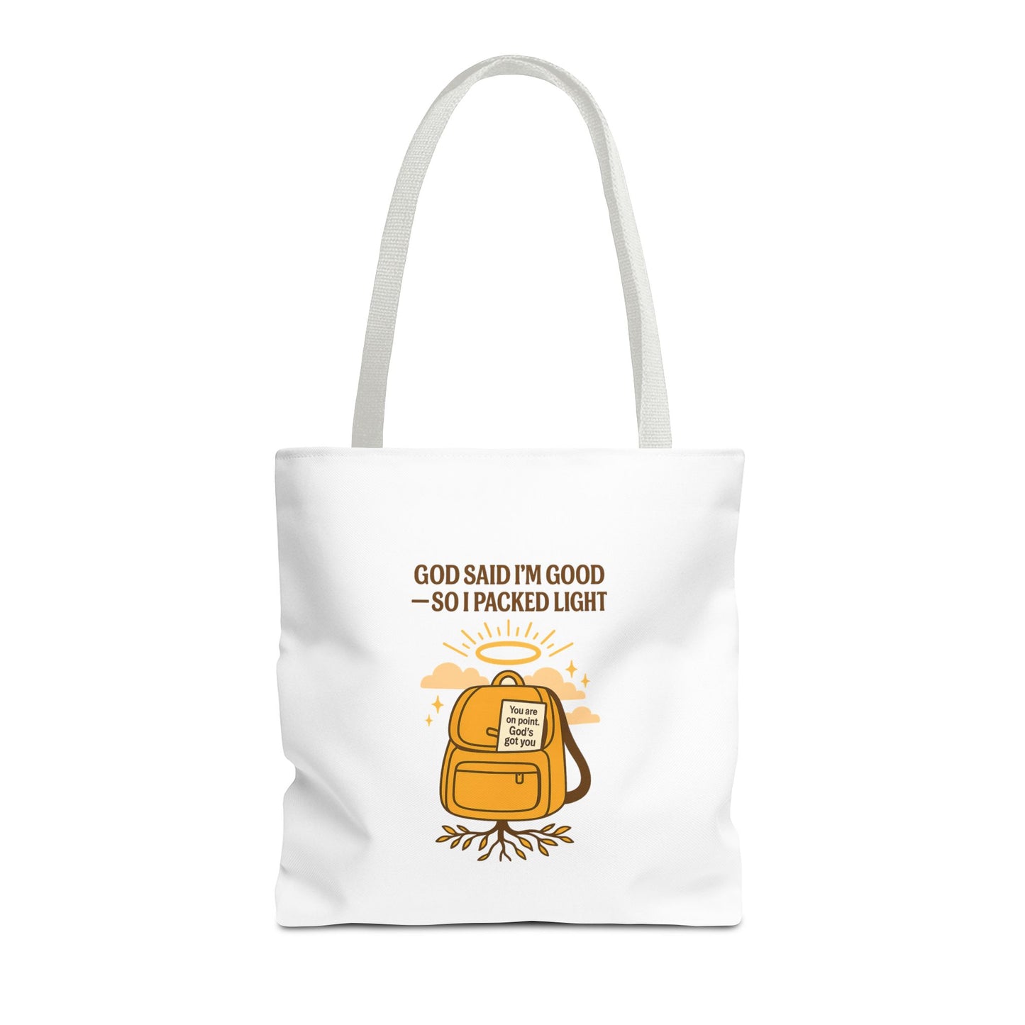 Inspirational Tote Bag - 'God Said I'm Good' Quote, Motivational Gift, Reusable Shopping Bag, Eco-Friendly Accessory, Everyday Use