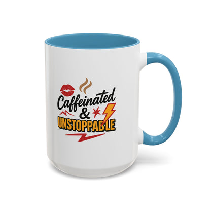 Caffeinated & Unstoppable Coffee Mug - Fun Gift for Coffee Lovers, Cute Office Decor, Motivational Drinkware, Perfect for Birthdays, [...]