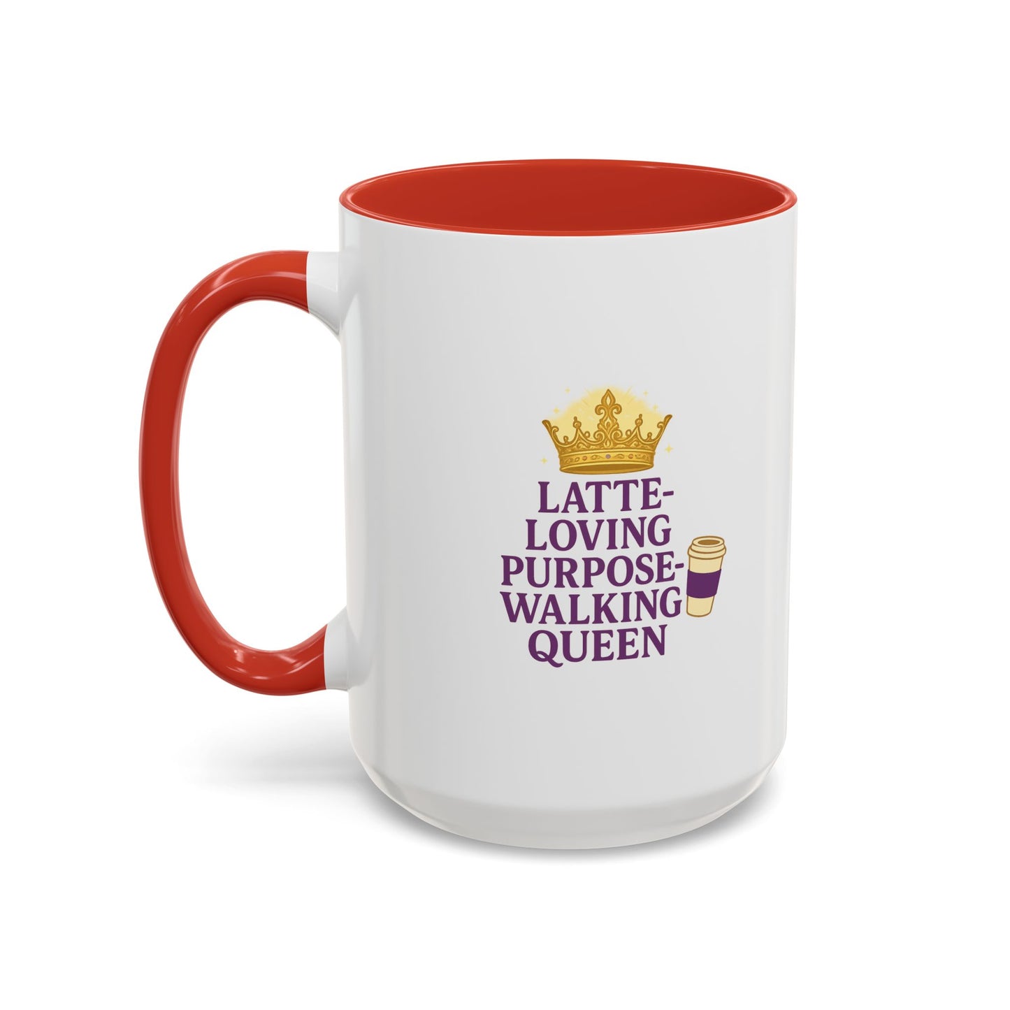 Latte-Loving Queen Coffee Mug - Perfect for Coffee Lovers, Birthday Gift, Personalized Kitchen Decor, Mother's Day Gift, Fun Office Mug