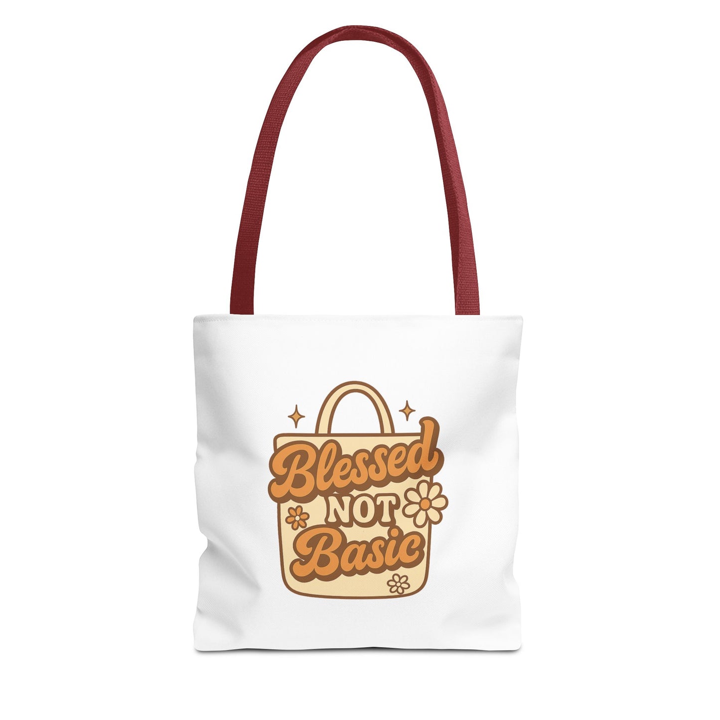 Blessed Not Basic Tote Bag - Fun Shopping Bag, Gift for Friends, Eco-Friendly Tote, Weekend Vibes, Cute Carryall
