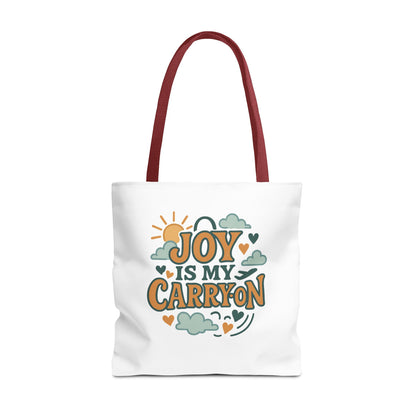 Joyful Carryall Tote Bag | Eco-Friendly Shopper | Perfect for Gifts, Organizing, Travel, Beach Days, and Everyday Errands