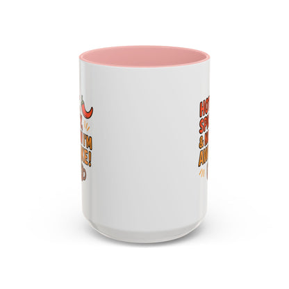 Funny Coffee Mug: "Hot, Spicy, & Now I'm Awake!" - Perfect Gift for Coffee Lovers, Mugs for Friends, Humorous Kitchen Decor, Novelty Mug