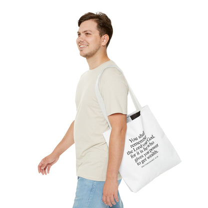 Inspirational Tote Bag - Faith Quote, Bible Verse Gift, Christian Tote, Scripture Bag, Positive Affirmation Accessory