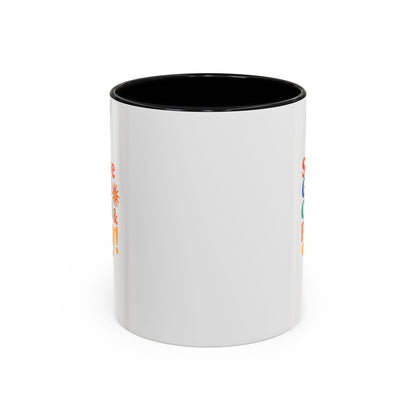 Serve God, Chill & Pray Accent Coffee Mug (11, 15oz)