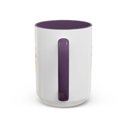 Serve God, Chill & Pray Accent Coffee Mug (11, 15oz)