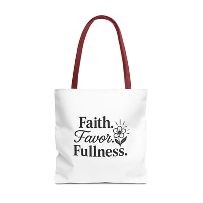 Faith-Inspired Tote Bag for Daily Essentials, Eco-Friendly Shopping Bag, Motivational Quote Tote, Spiritual Gift, Everyday Use