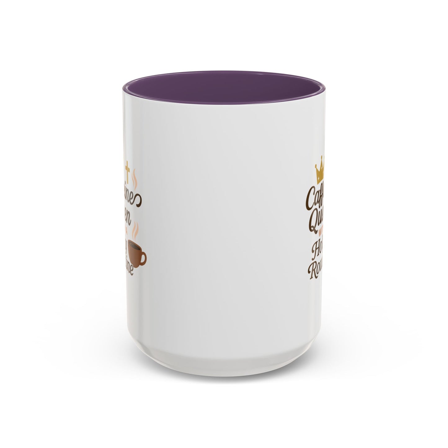 Caffeine Queen Coffee Mug | Holy Routine Gift, Inspirational Cup, Drinkware for Coffee Lovers, Motivational Mug, Morning Routine