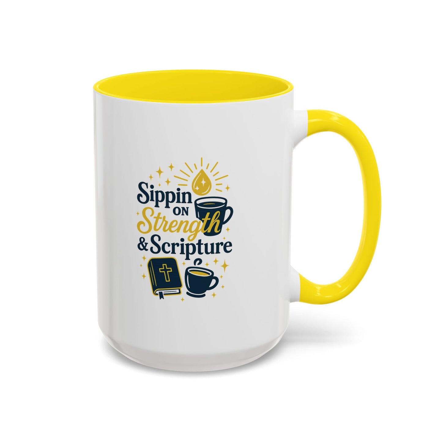 Inspirational Coffee Mug - Sippin' on Strength & Scripture - Perfect Gift for Coffee Lovers, Spiritual Growth, Daily Inspiration, [...]