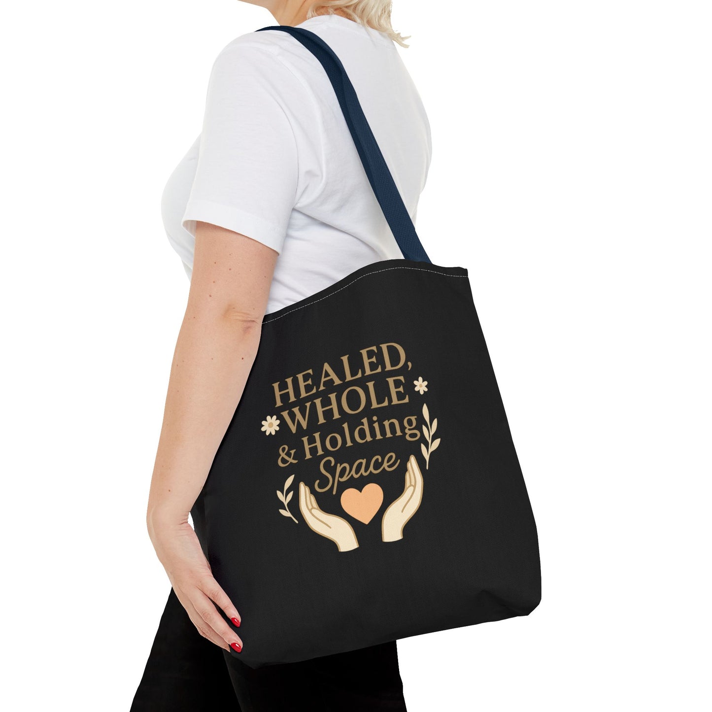 Spiritual Healing Tote Bag, Eco-Friendly Shopping Bag, Inspirational Gift, Reusable Market Tote, Mindfulness Carrier