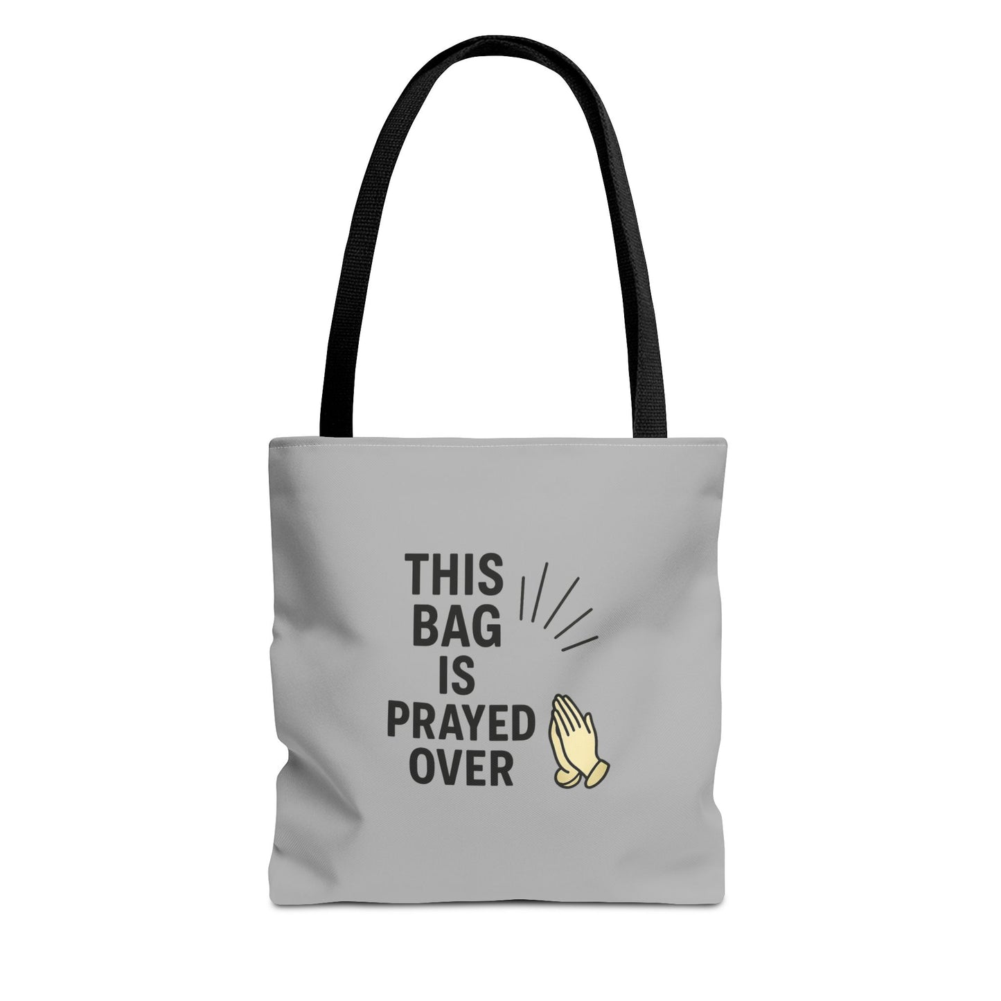 Prayed Over Tote Bag, Spiritual Gift, Christian Tote, Faith Bag, Church Accessory, Inspirational Shopper