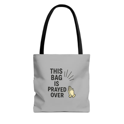 Prayed Over Tote Bag, Spiritual Gift, Christian Tote, Faith Bag, Church Accessory, Inspirational Shopper