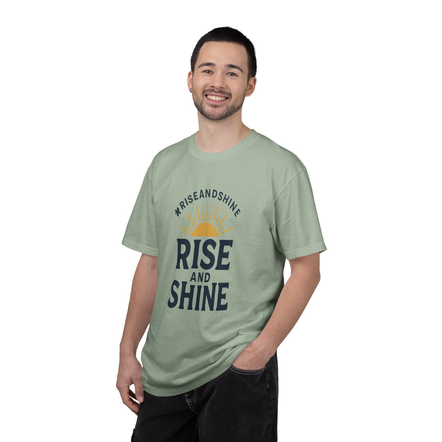 Rise and Shine T-Shirt - Comfortable Garment-Dyed Tee for Daily Inspiration