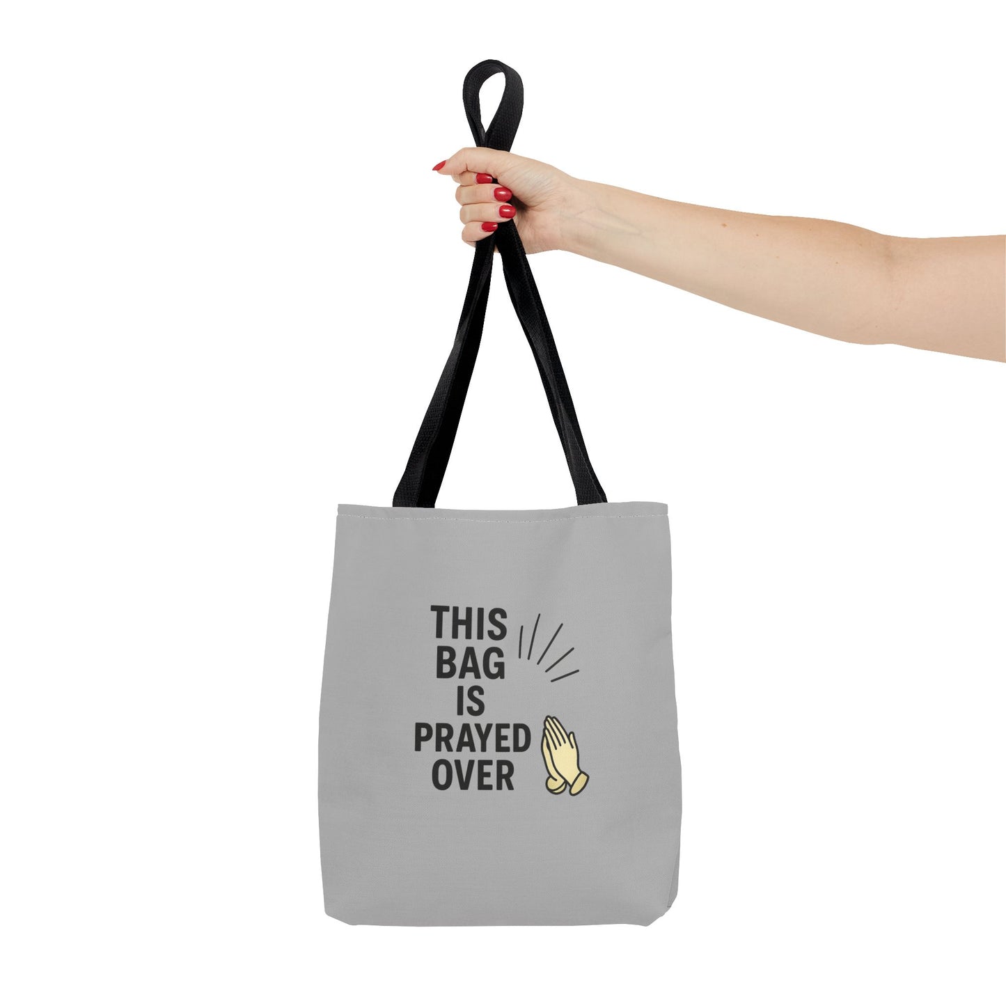 Prayed Over Tote Bag, Spiritual Gift, Christian Tote, Faith Bag, Church Accessory, Inspirational Shopper