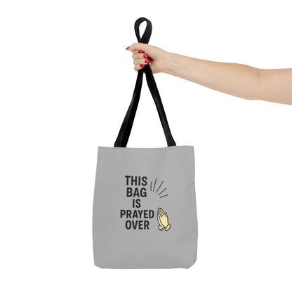 Prayed Over Tote Bag, Spiritual Gift, Christian Tote, Faith Bag, Church Accessory, Inspirational Shopper