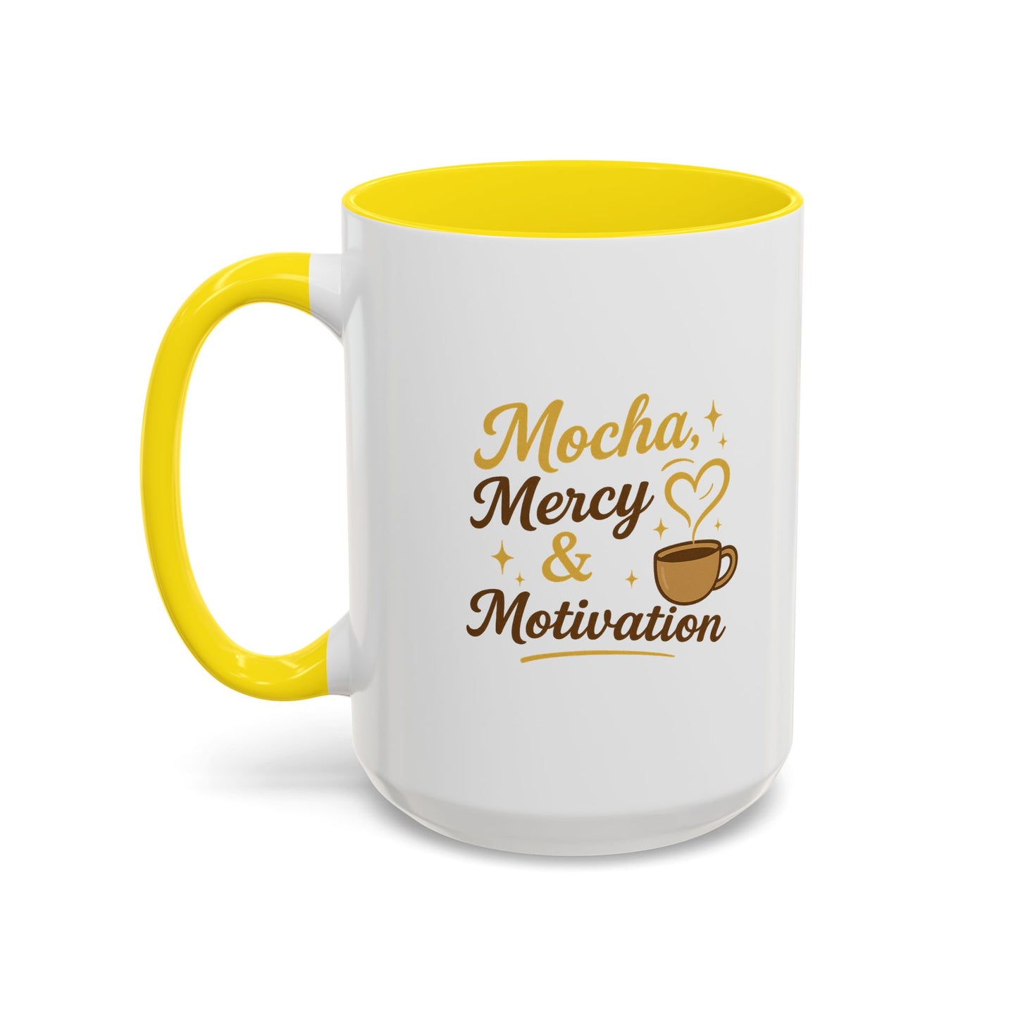 Mocha Mercy & Motivation Coffee Mug, Inspirational Coffee Cup, Gift for Coffee Lovers, Motivational Mug, Birthday Present