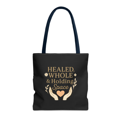 Spiritual Healing Tote Bag, Eco-Friendly Shopping Bag, Inspirational Gift, Reusable Market Tote, Mindfulness Carrier