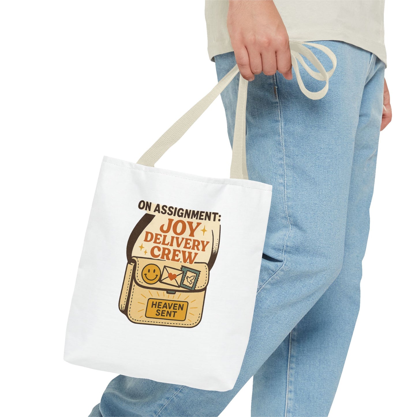 Joy Delivery Crew Tote Bag - Heaven Sent, Birthday Gift, Grocery Bag, Eco-Friendly Tote, Unique Gift Idea