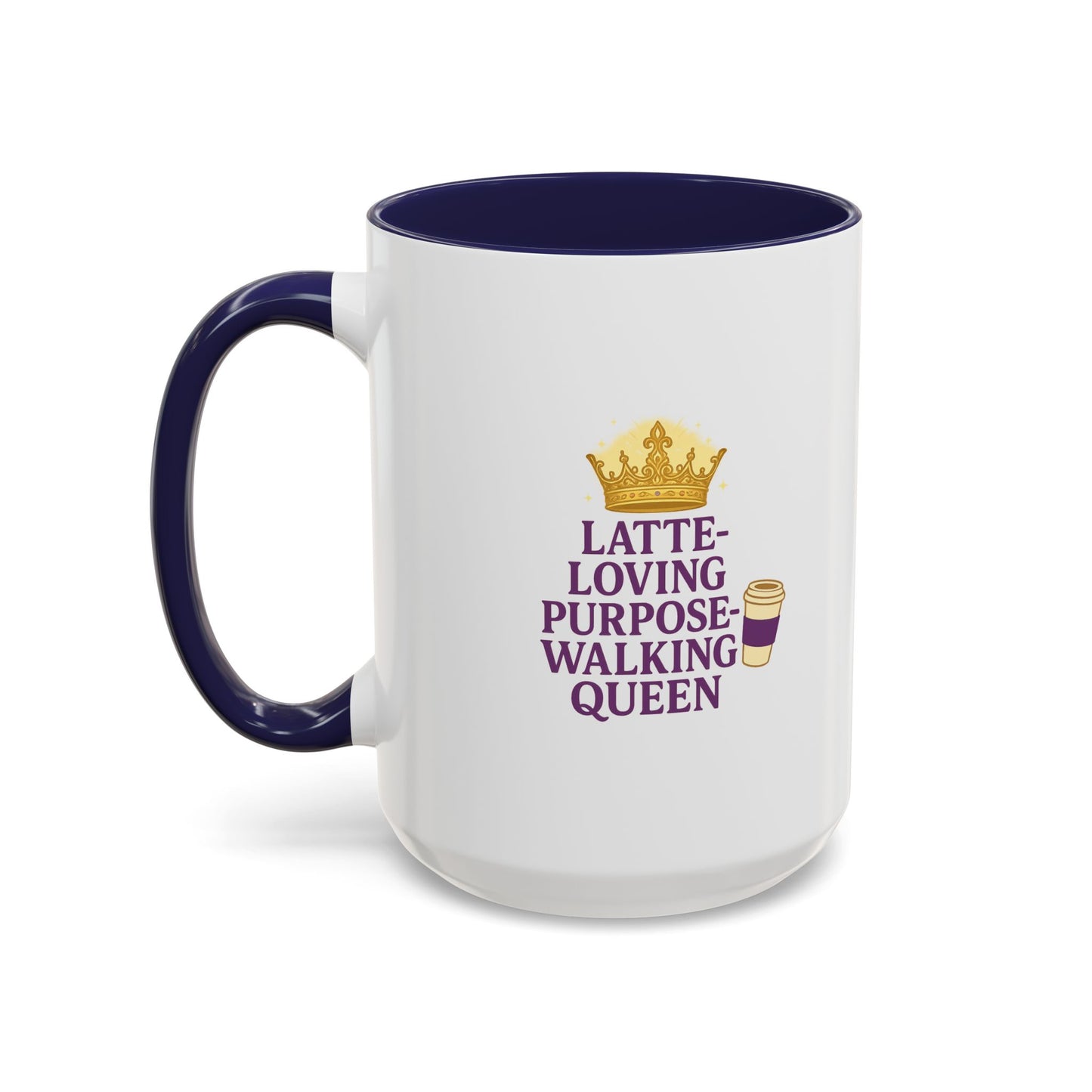 Latte-Loving Queen Coffee Mug - Perfect for Coffee Lovers, Birthday Gift, Personalized Kitchen Decor, Mother's Day Gift, Fun Office Mug